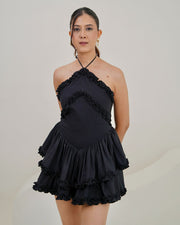 Sofia Mini Dress - Black (On Juhi)